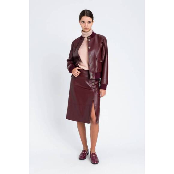 TWINSET Dresses & Skirts - NEW TWINSET command sleek front slit skirt in bordeaux